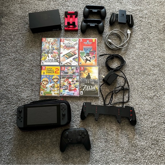 Nintendo Switch Console Set - Black and Red
